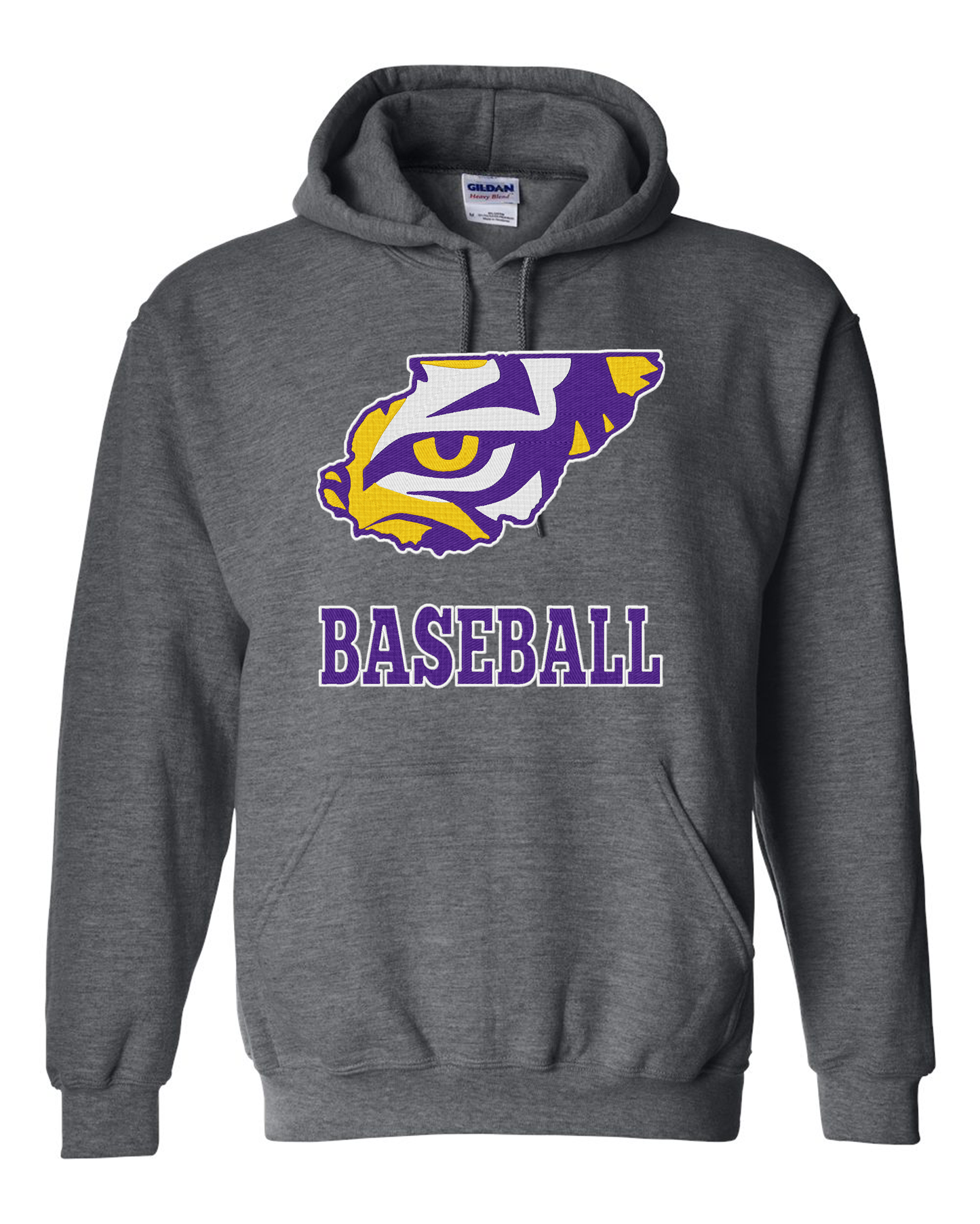 " Union County Baseball " Embroidery Hooded Sweatshirt