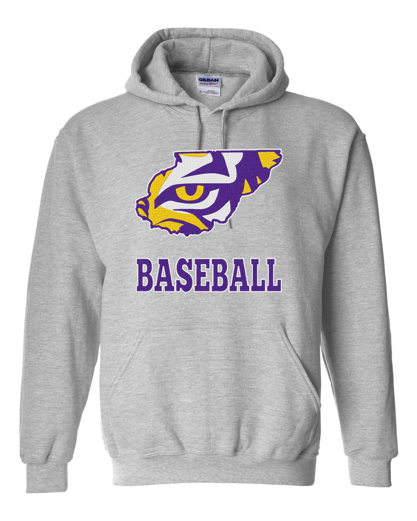 " Union County Baseball " Embroidery Hooded Sweatshirt