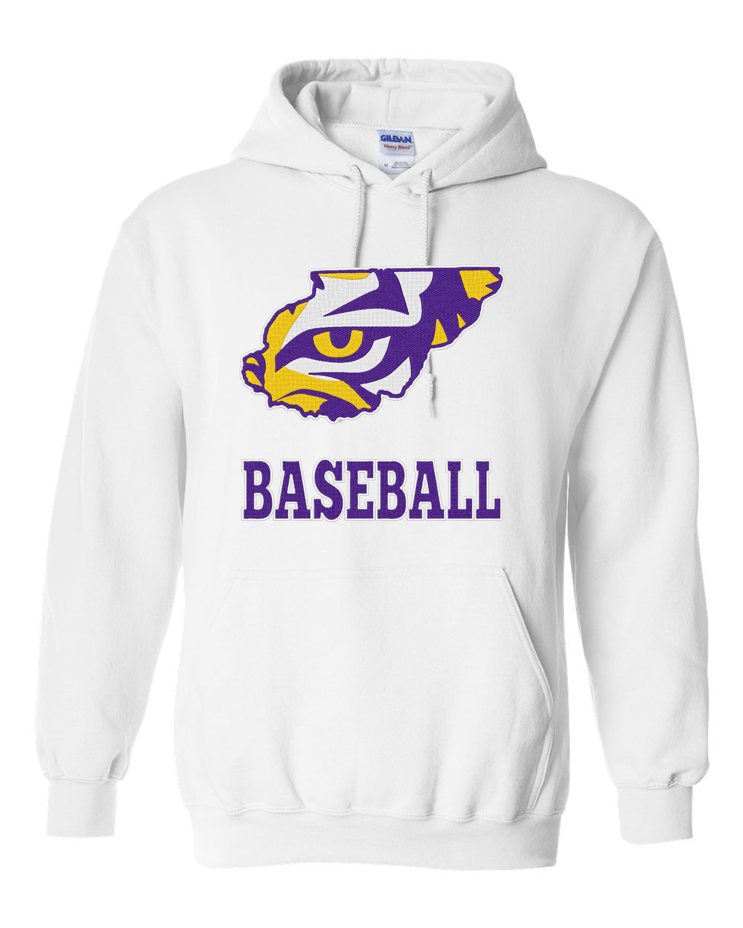 " Union County Baseball " Embroidery Hooded Sweatshirt