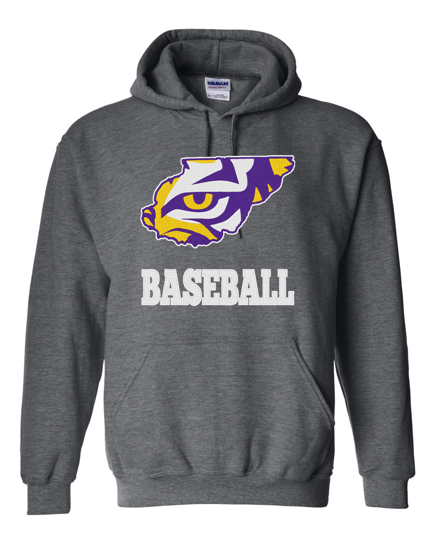 " Union County Baseball " Embroidery Hooded Sweatshirt