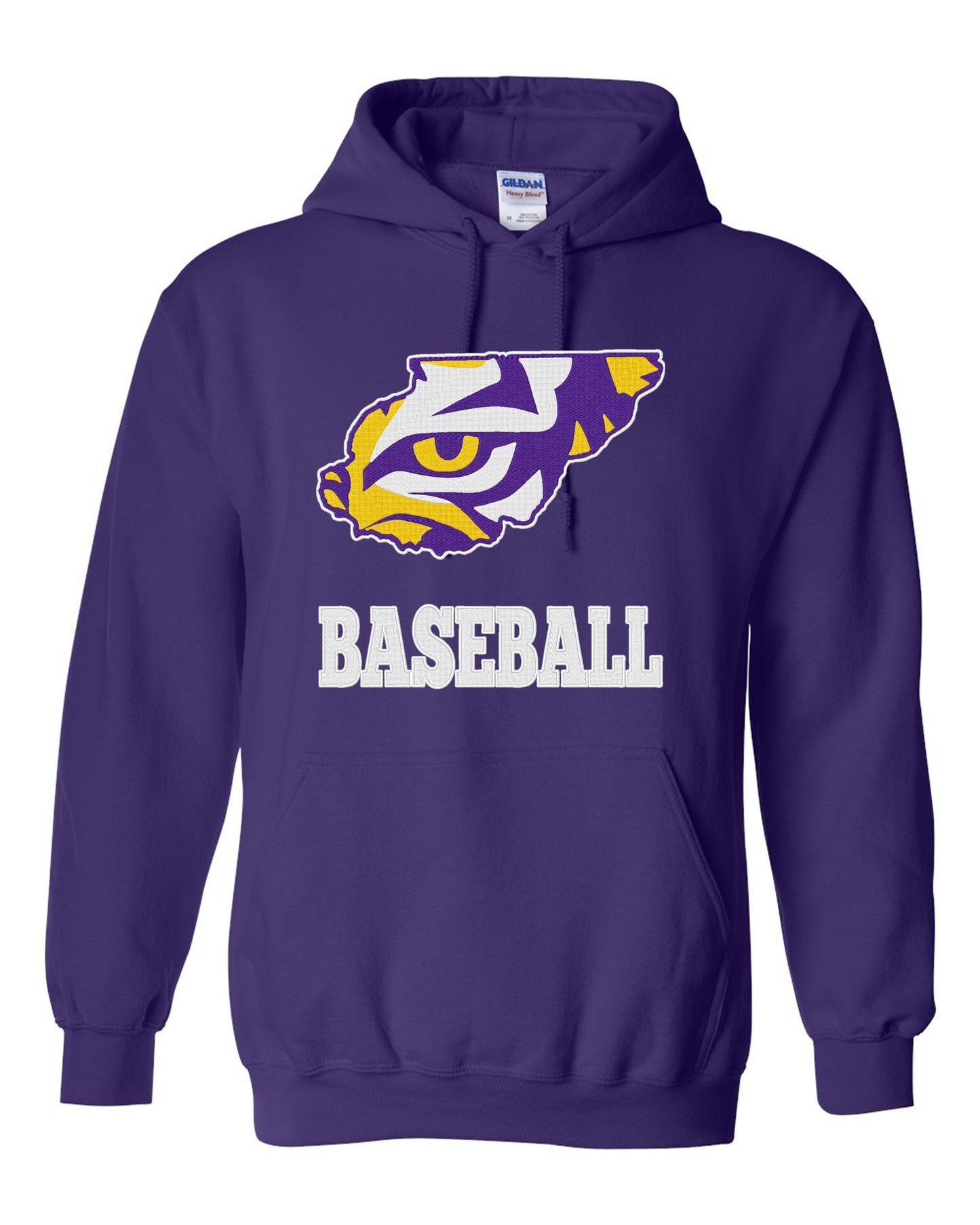 " Union County Baseball " Embroidery Hooded Sweatshirt