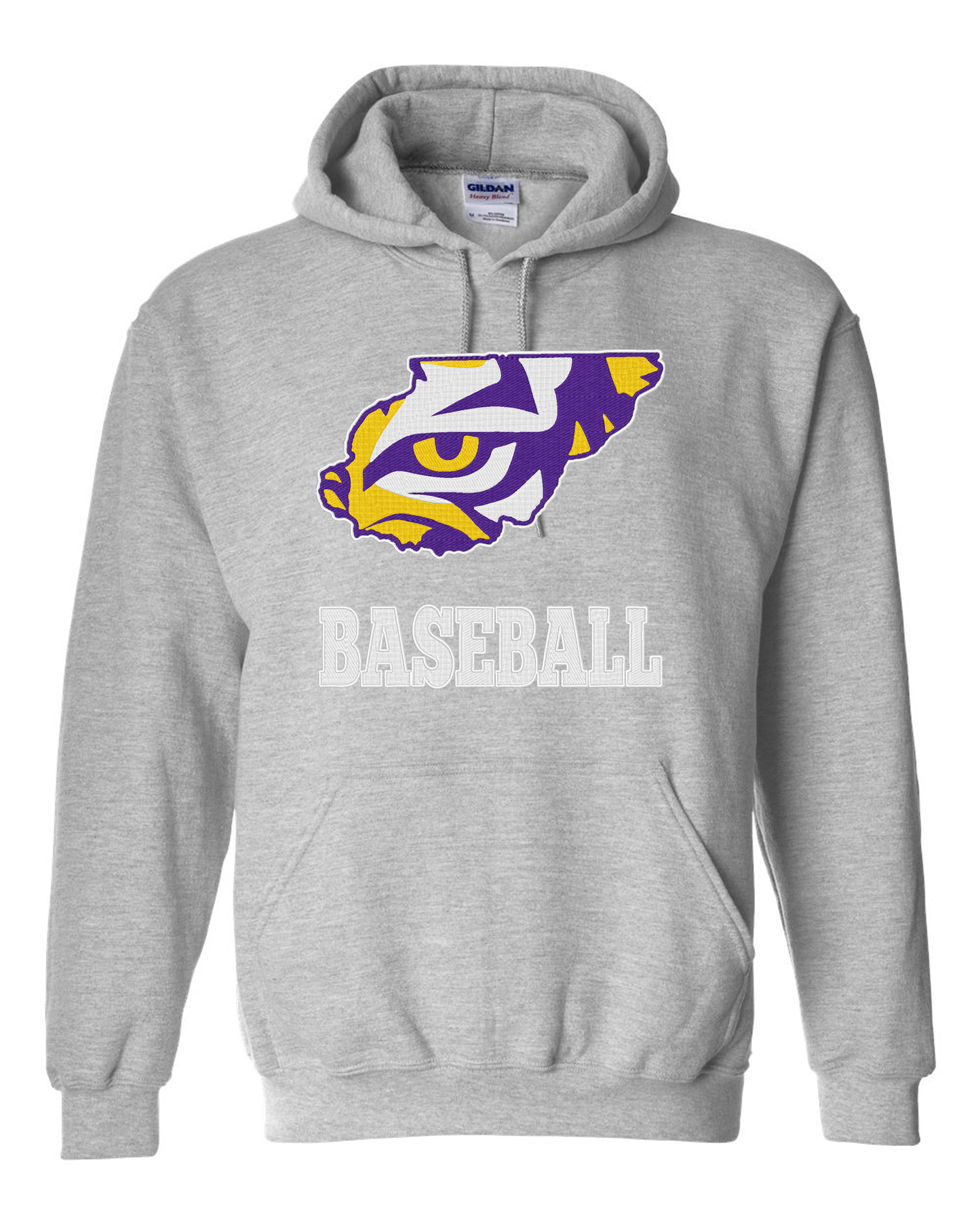 " Union County Baseball " Embroidery Hooded Sweatshirt