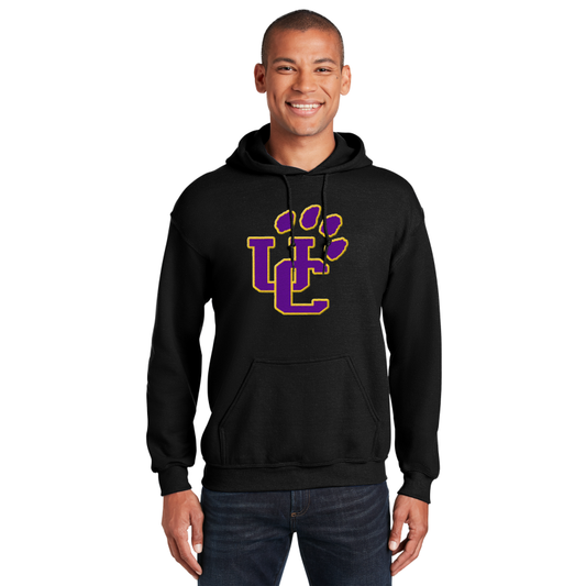 " UC PAW " Embroidery Hooded Sweatshirt