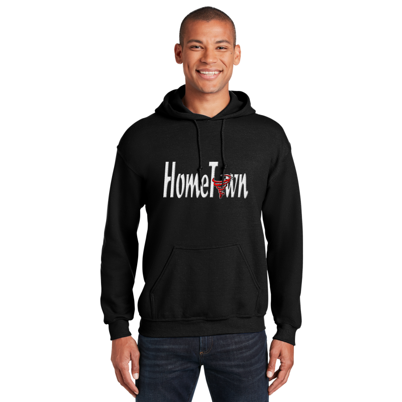 " HomeTown Tornado " Embroidery Hooded Sweatshirt