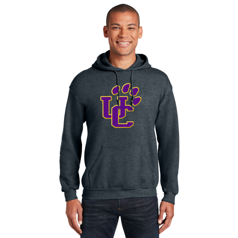 " UC PAW " Embroidery Hooded Sweatshirt