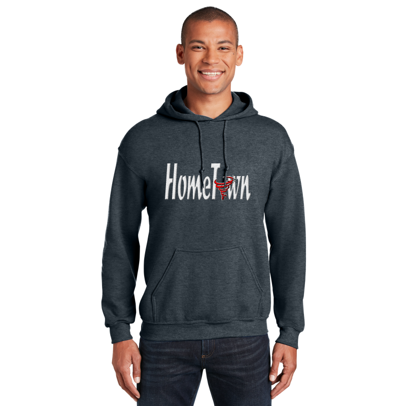 " HomeTown Tornado " Embroidery Hooded Sweatshirt