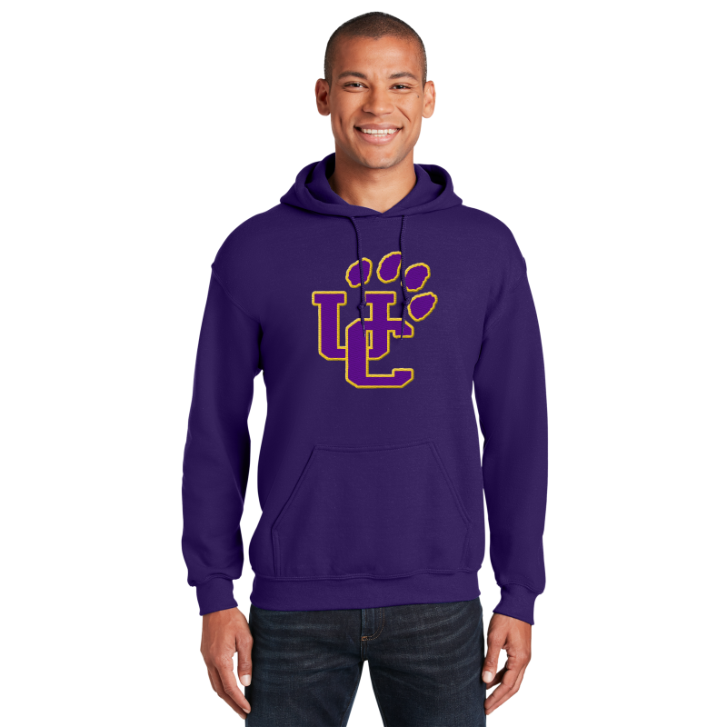 " UC PAW " Embroidery Hooded Sweatshirt