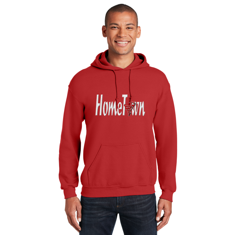 " HomeTown Tornado " Embroidery Hooded Sweatshirt