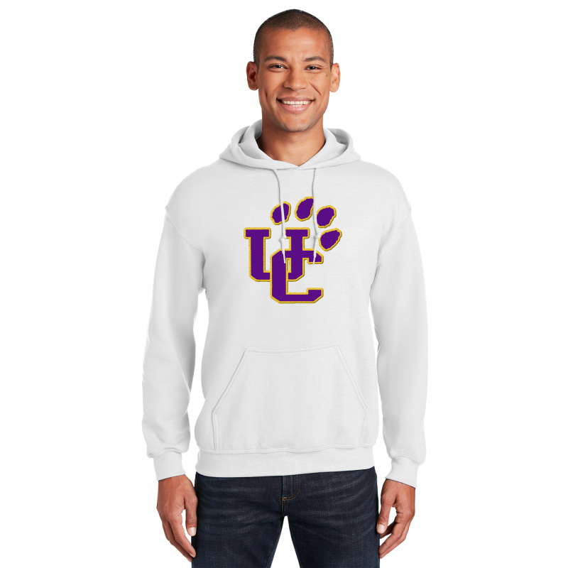 " UC PAW " Embroidery Hooded Sweatshirt